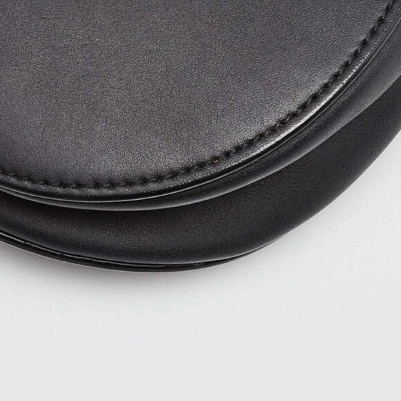 Christian Dior Black Ultramatte Leather Mini Saddle Bag - Picture 4 of 11